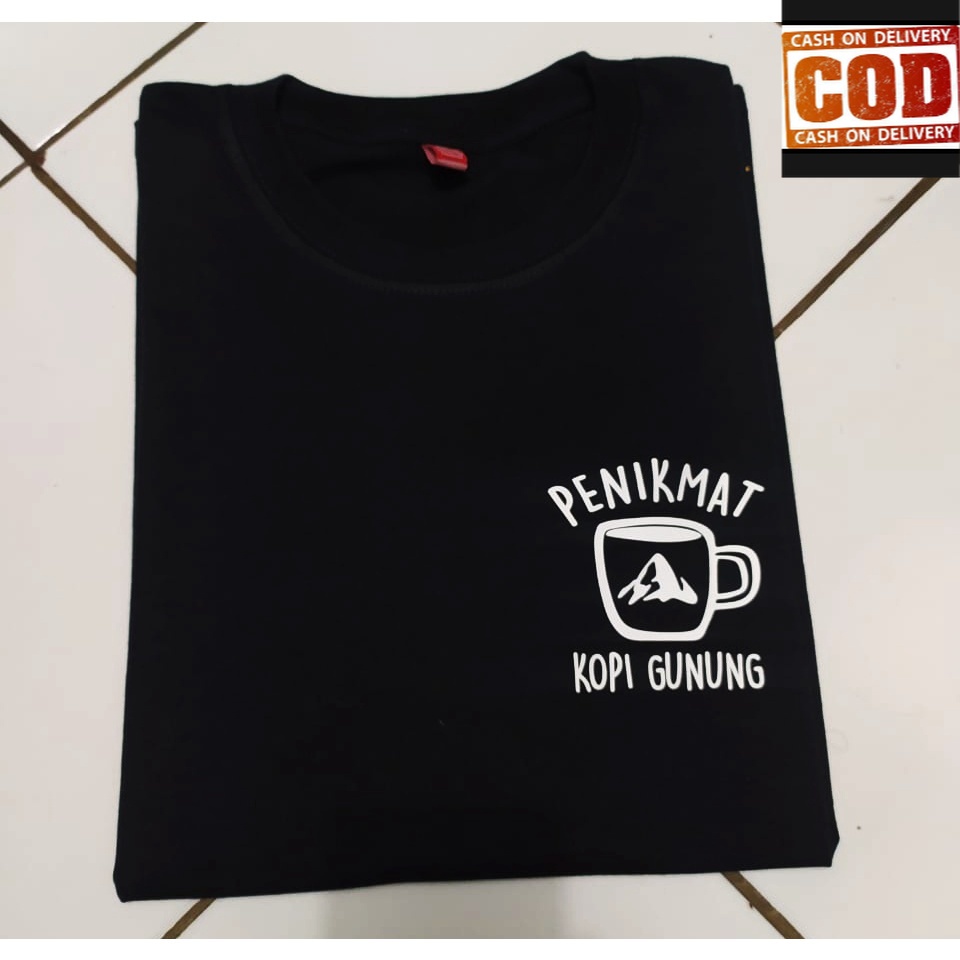 (COD) KAOS Penikmat Kopi Gunung /  pendaki / distro gunung murah / TSHIRT BAJU PRIA KEREN