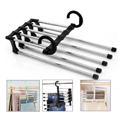 MAGIC HANGER BAJU 5 IN 1 STAINLESS STEEL