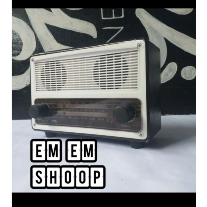 celengan model radio jadul vintage retro