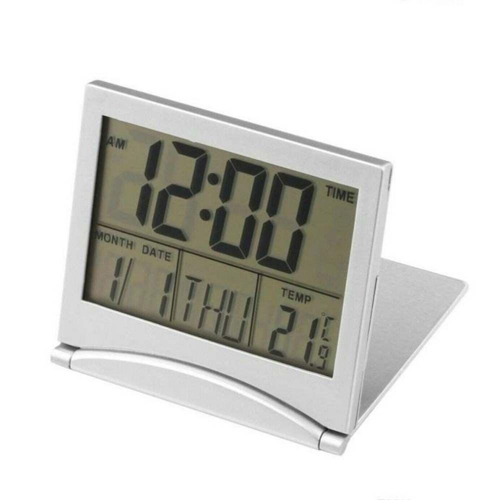 R-flower Alarm Clock High Quality Kalender Cuaca Dengan Suhu Jam Mini Lipat