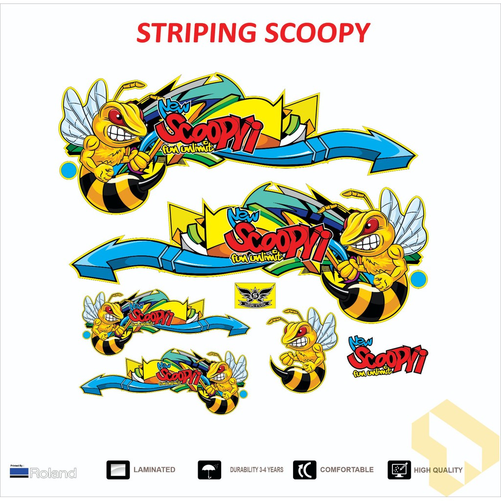 Stiker striping scoopy