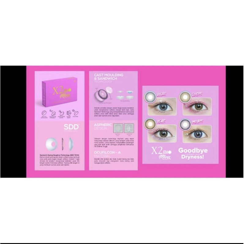 Softlens X2 BIO MINX by Exoticon / X2 NORMAL ONLY dia 14,5