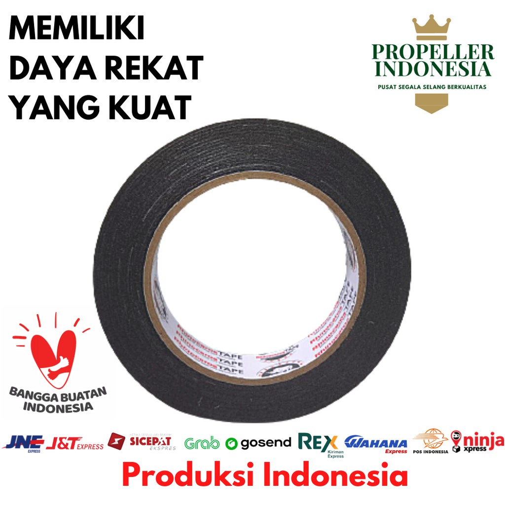 Double Tape Busa Foam Hijau RHINOCEROS Tape 24mm x 5m