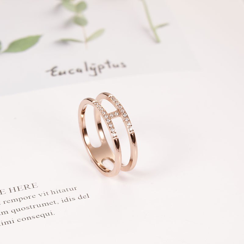 Cincin Titanium Mini Korea Wanita CK103 warna bisa untuk cincin kawin nikah fashion simple