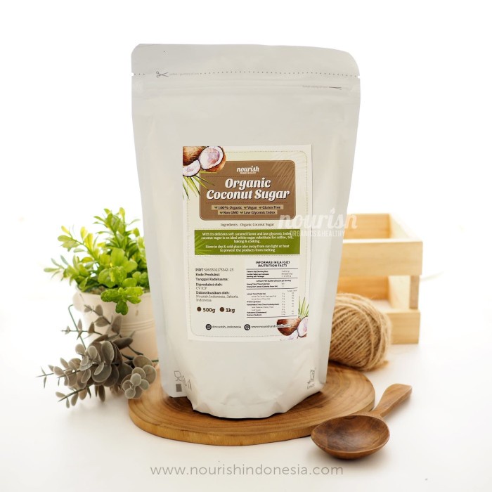 

G02G Nourish Indonesia, Organic Coconut Sugar 500Gr Ds5Gh