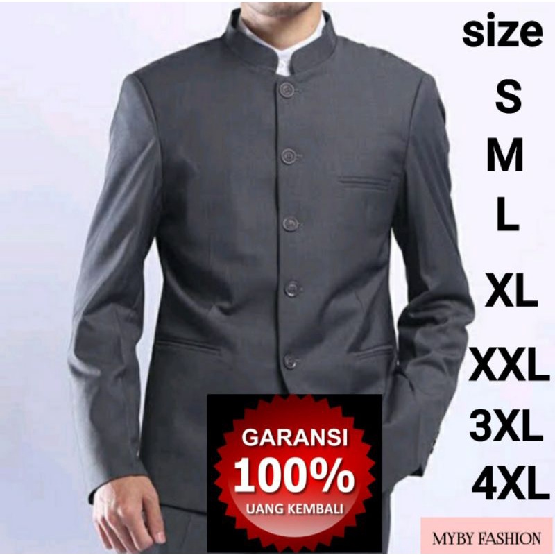 JAS MANDARIN SLIMFIT JASMANDARIN CASUAL ABU JAS PRIA JASKO