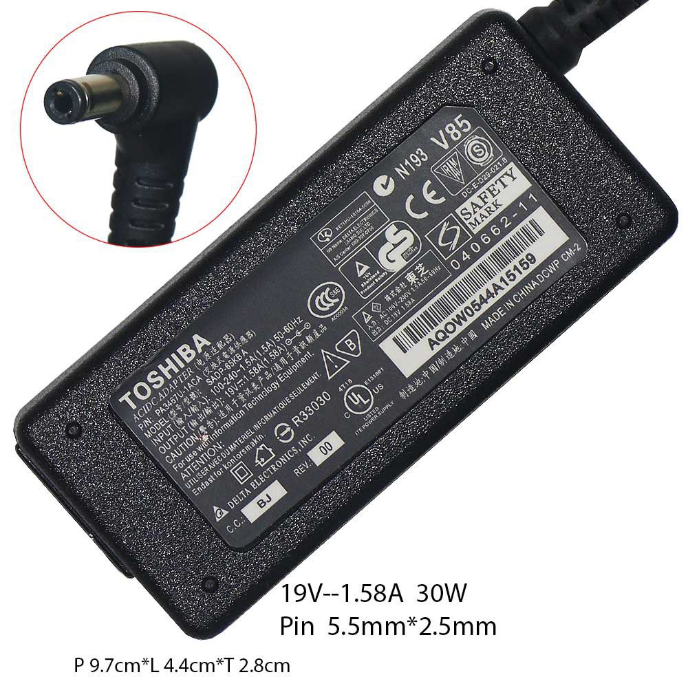 Adapter charger Toshiba Mini AC100 Series: AC100, AC100-10U, AC100-10Z