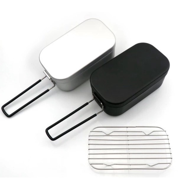 Mess Tin Messtin box foldable handle Bushcraft Camping bukan Trangia