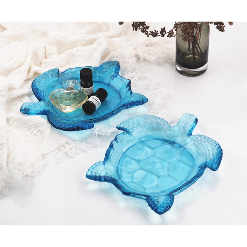 Siy Serving Board Plate Tray Cetakan Resin Untuk Turtle Shaped Fruit Tray DIY Cetakan Kacang Makanan Ringan Tray Organizer Box Dish Silicon