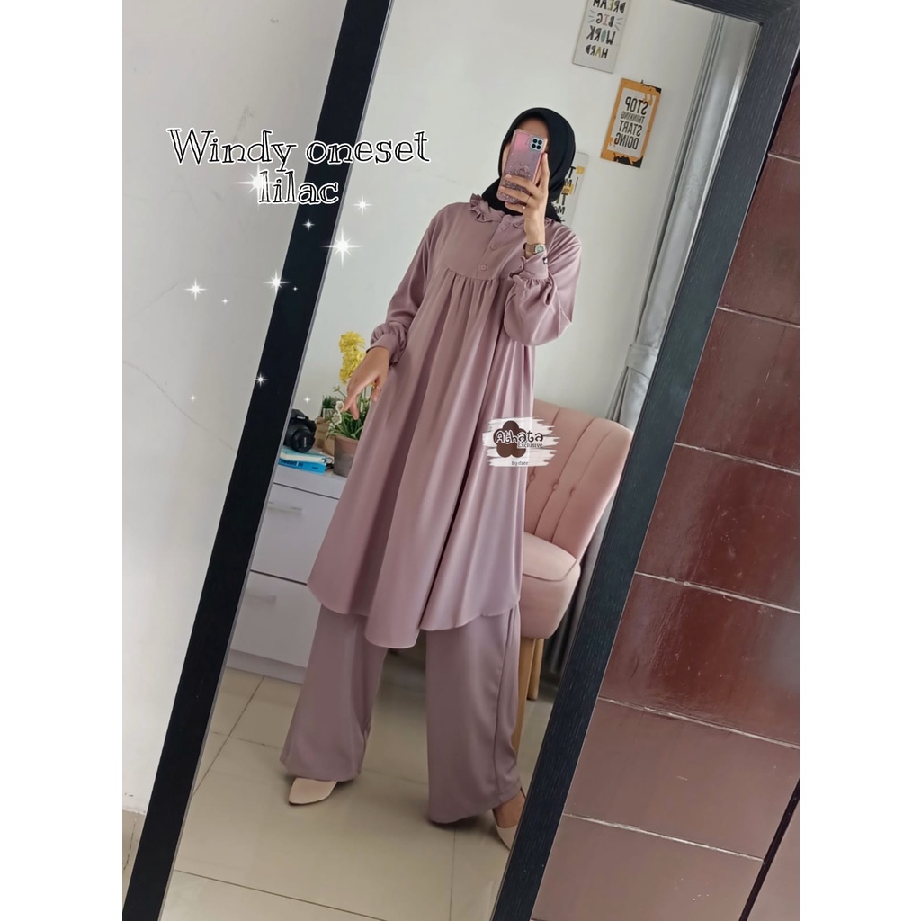 Windy One Set/ Produk Original Athata Exclusive/ Set Celana Ukuran Jumbo