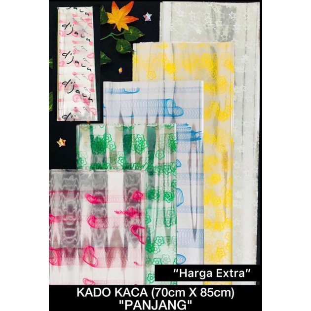 

LJK SHOP - Plastik Kado Kaca Bening Motif / Souvenir Hampers Kado / Bungkus Hadiah