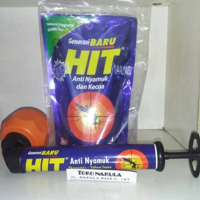 HIT Cair - Paket Semprotan Nyamuk HIT Dan Hit Cair Isi Ulang Pouch 700ml