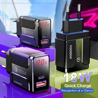 Kepala Charger Smart Quick Charger QC3.0 PD Type-C 3A for