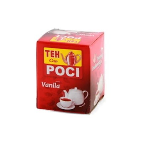 Teh Poci Vanila Bubuk 50 Gram / Teh Cap Poci Seduh Vanila 50 gram, Teh Poci Vanila Bubuk 50 gram