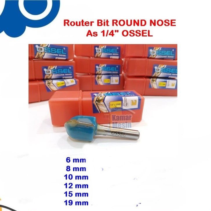 Mata Router Round Nose  Ossel Router Bit Round Nose Mata Profil