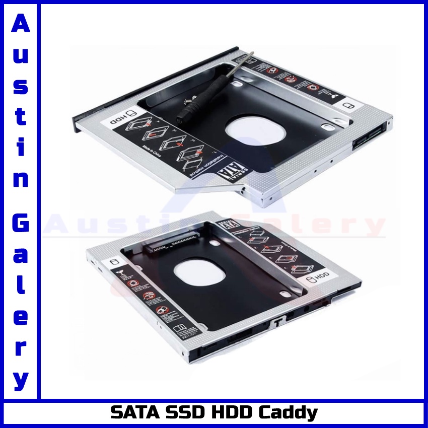 SSD HDD CADDY 9.5mm &amp; 12.7mm Casing HardDisk SSD HDD HardDisk Drive Untuk Laptop PC Komputer CD-ROM