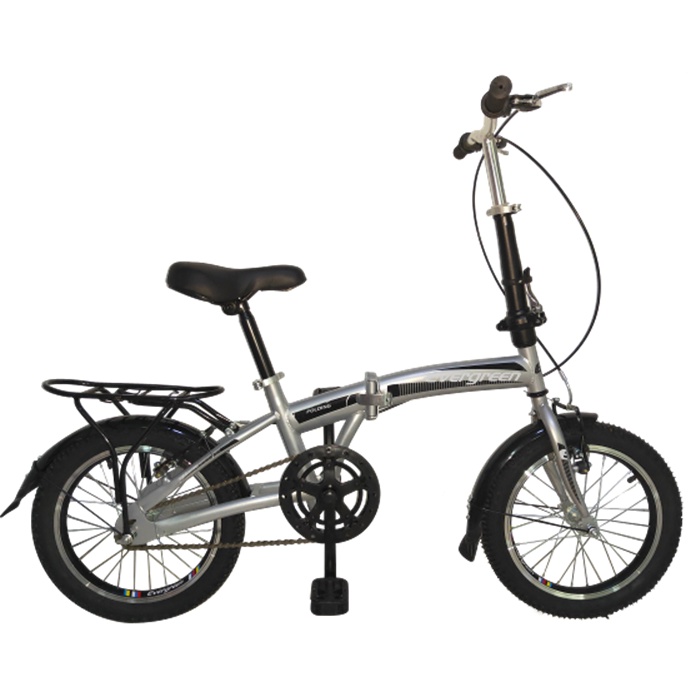 Sepeda Lipat Anak 16 inch Evergreen 6 Speed Murah-7 SPEED - SILVER
