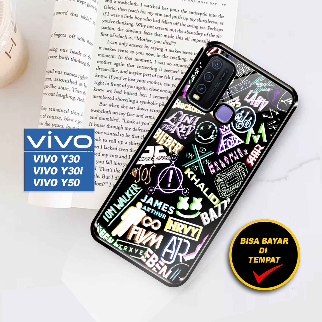 SRC - Case Vivo Y30 Y30i Y50 Casing Hard case 2D Terbaru [ Grafitti Day Dream ] Case hp - Casing hp 