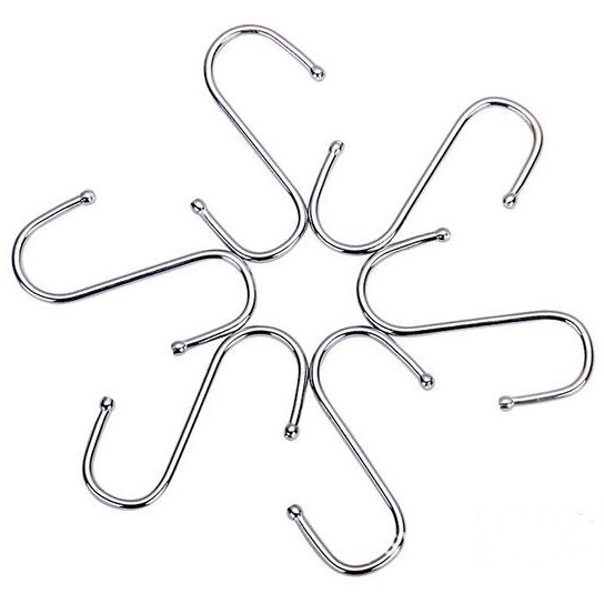 Hanger Gantungan Barang Serbaguna Stainless Steel 10 pcs - Murah