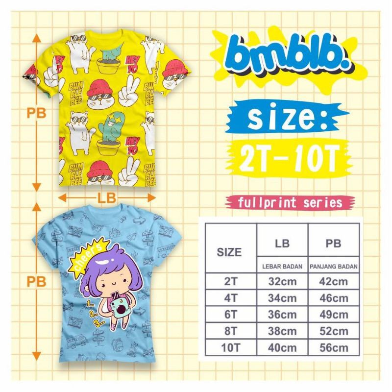 Bumblebee Kaos Cewek No.2-10 (2-8th)