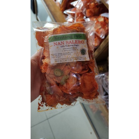 

keripik kentang cabe pete nan salero