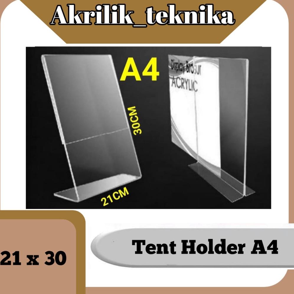 

HARGA MURAH TEMPAT BROSUR / TENT HOLDER / TENT CARD AKRILIK DISPLAY UKURAN A4 3690 ほ