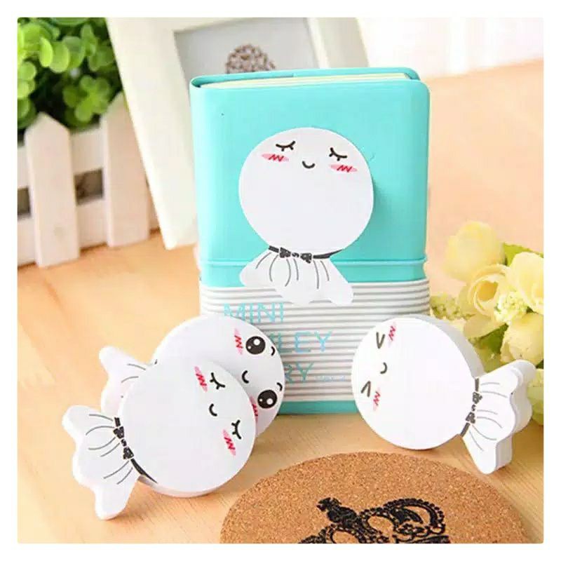 

50 LEMBAR STICKY NOTES TEMA HANTU LUCU MURAH BULLET JURNAL DIY DIARY MEMO NOTE