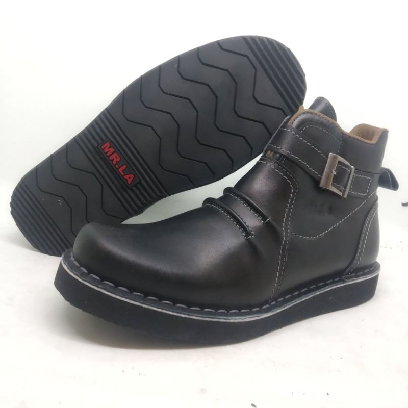 Sepatu Boots kulit original Mr.LA sepatu untuk pria