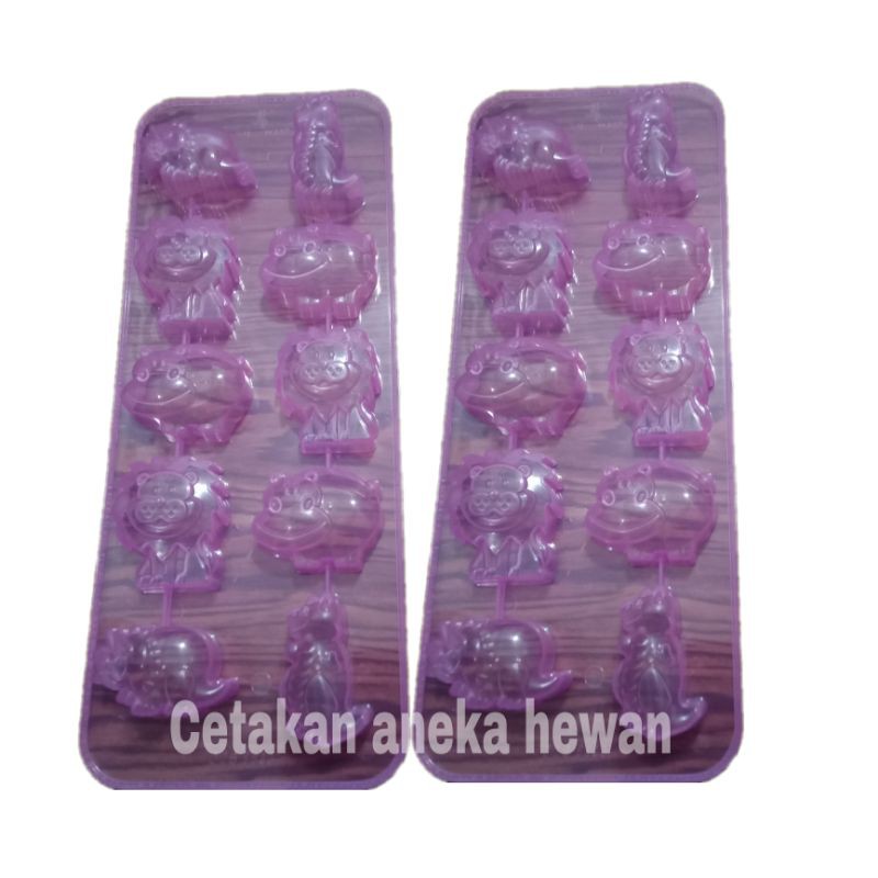 Cetakan aneka hewan/Cetakan coklat/Cetakan agar ager