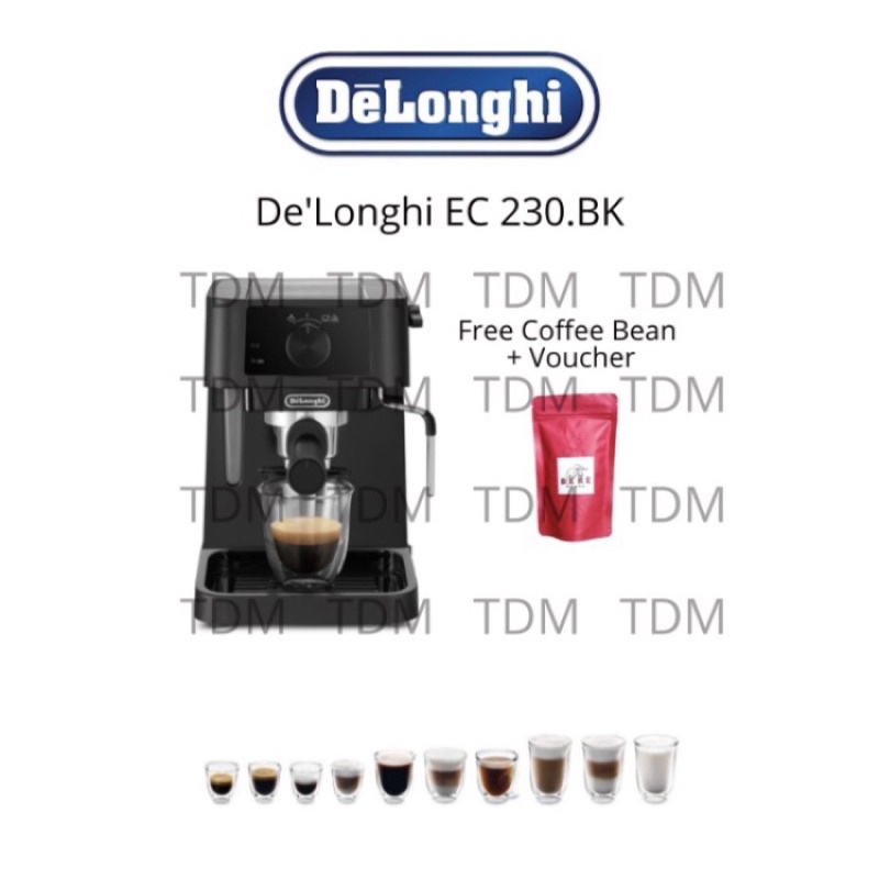 Jual Mesin Kopi Delonghi Stilosa EC 230 BK / Coffee Maker Delonghi