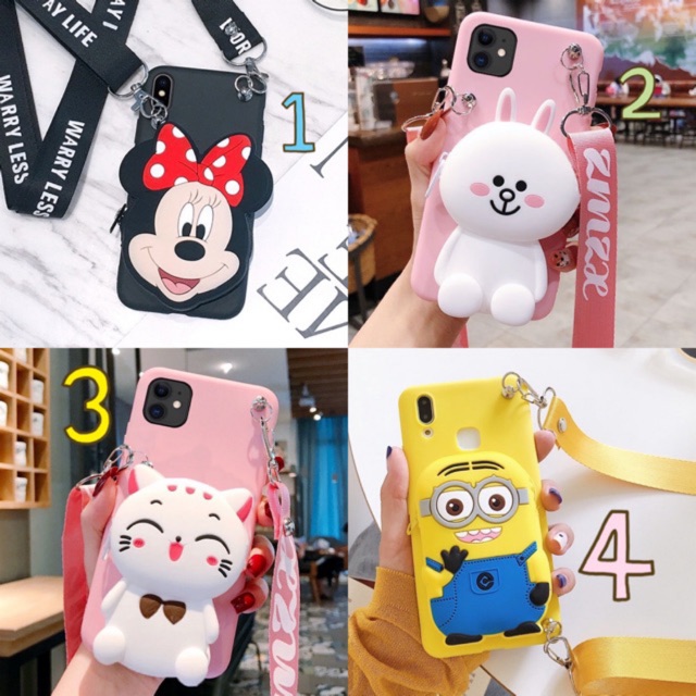 Case Dompet Koin dan Tali vivo y51 y51l y55 y83 y17 y12 