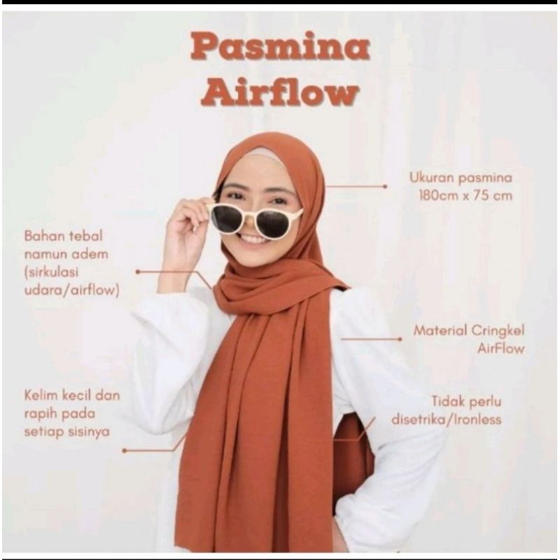 Pashmina Crinkle Airflow Premium