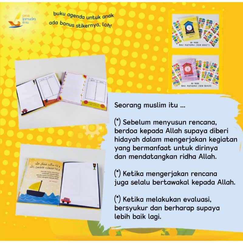 

(Free Bubble Wrap/Kardus + Stiker) Buku Sunnah Anak "Agendaku Seri Roket & Bunga" Pinisi