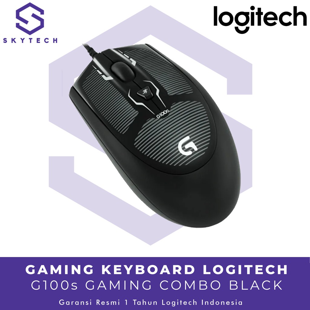 KEYBOARD MOUSE GAMING LOGITECH G100S ORIGINAL GARANSI RESMI