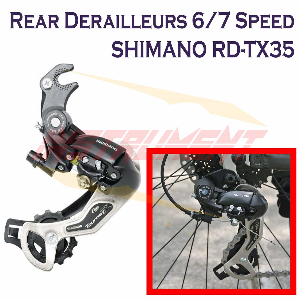 Deraileur Gear Sepeda Zc 7 Speed Shimano Rd Tx35 Tourney Rear Derailleur R Shopee Indonesia