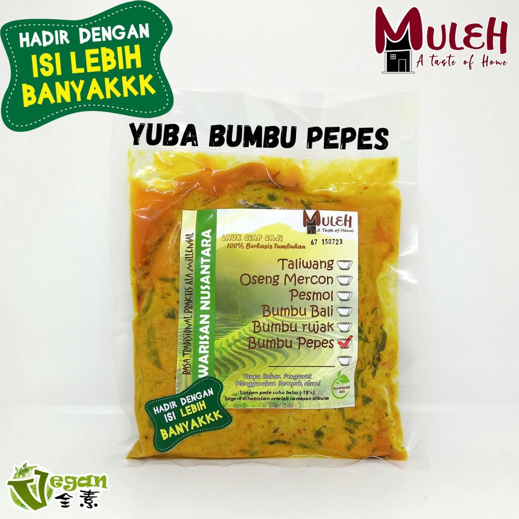 

Kulit Tahu Bumbu Kuning / Pepes Tahu (Vegan Friendly)