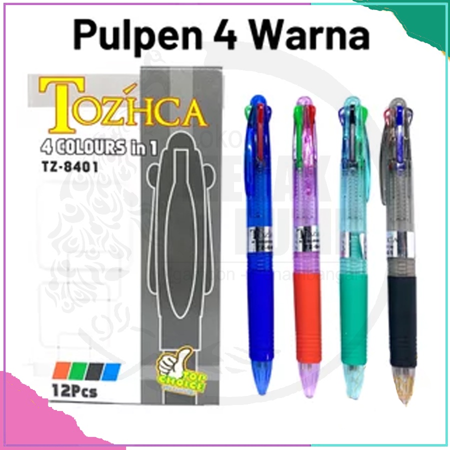 

Pulpen/ Bolpoin 4 Warna Tozhca