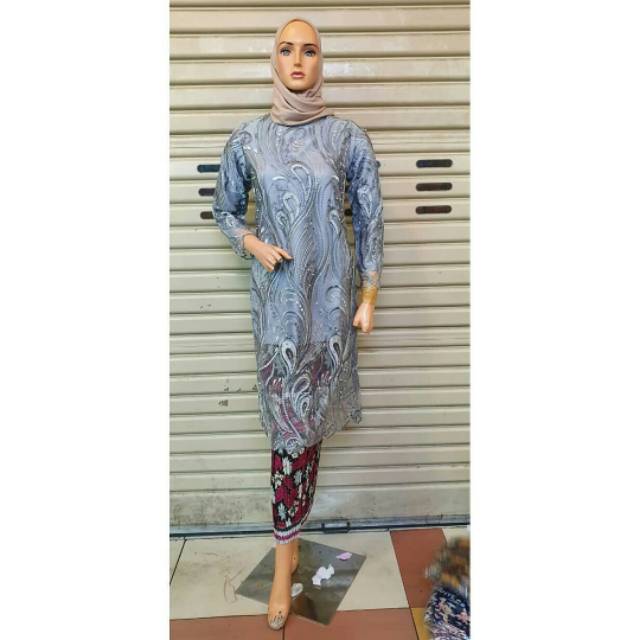 Set baju kurung tulle exclusive