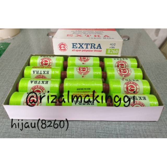Benang jahit extra hijau(8260) 500 yards