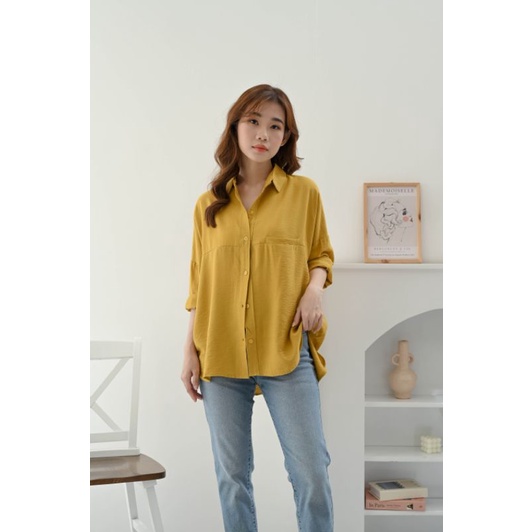 RILLEY SHIRT - KEMEJA KATUN IMPORT WANITA - NUBOUTIQUE