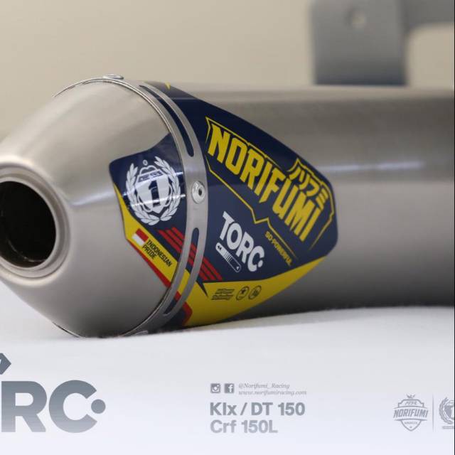 KNALPOT NORIFUMI ORI TIPE TORC BORE UP KLX150 atau CRF150 L
