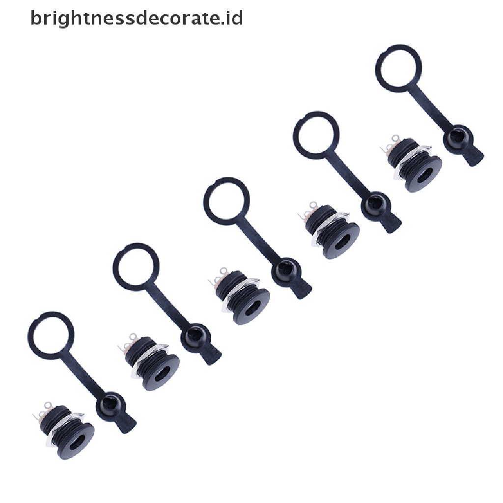 [birth] Waterproof 5.5 x2.1mm/5.5*2.5mm DC socket power jack plug female mount connector [ID]