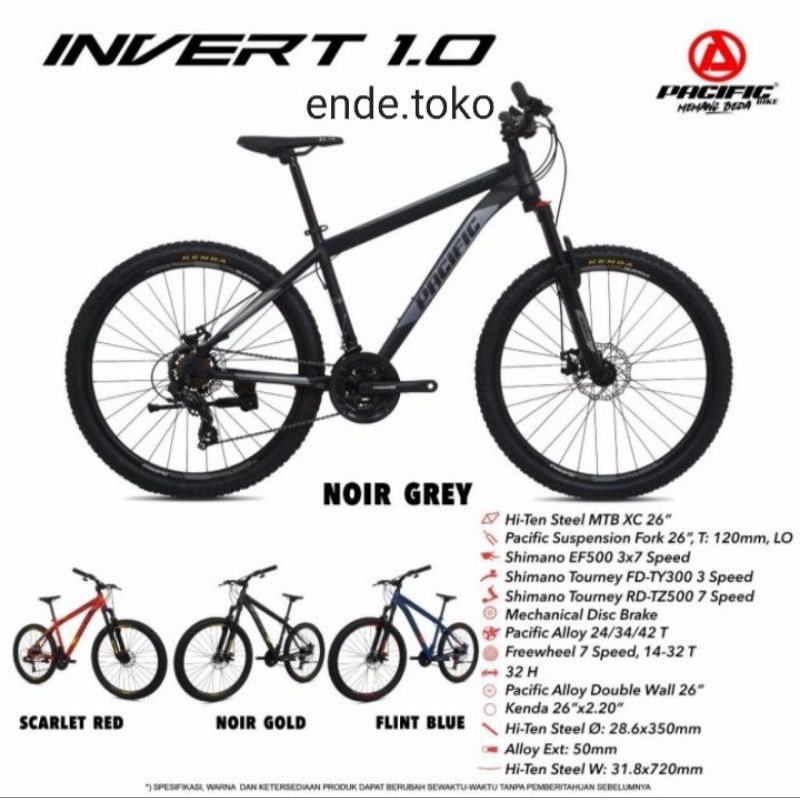 sepeda gunung pacific invert 1.0 26 inch