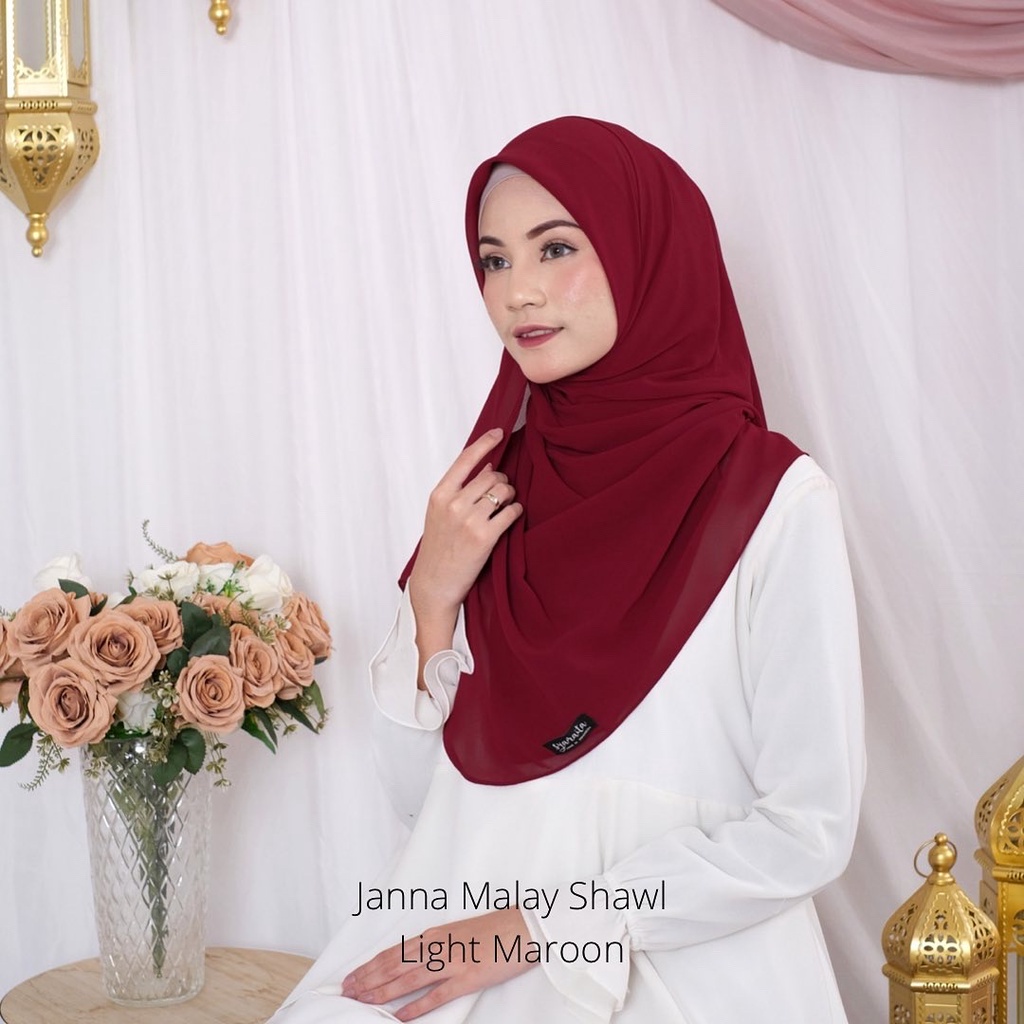 JANNA MALAY SHAWL (BELI 3 gratis 1) Janna Malay Shawl by syamaita