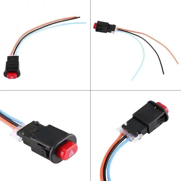 SAKLAR HAZARD SEPEDA MOTOR UNIVERSAL TOMBOL SWITCH ON OFF