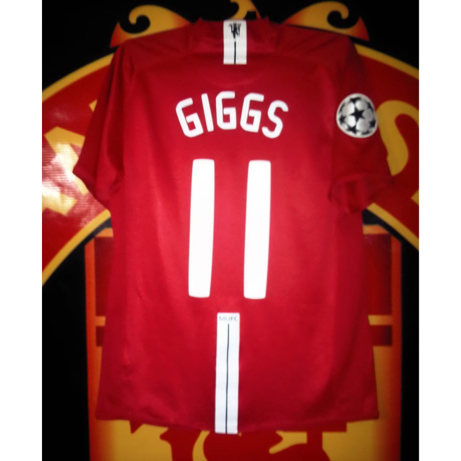 Jersey Manchester United Original Final Champions League 2008 Ryan Giggs