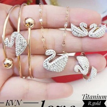 Titanium Set Perhiasan Wanita P404S