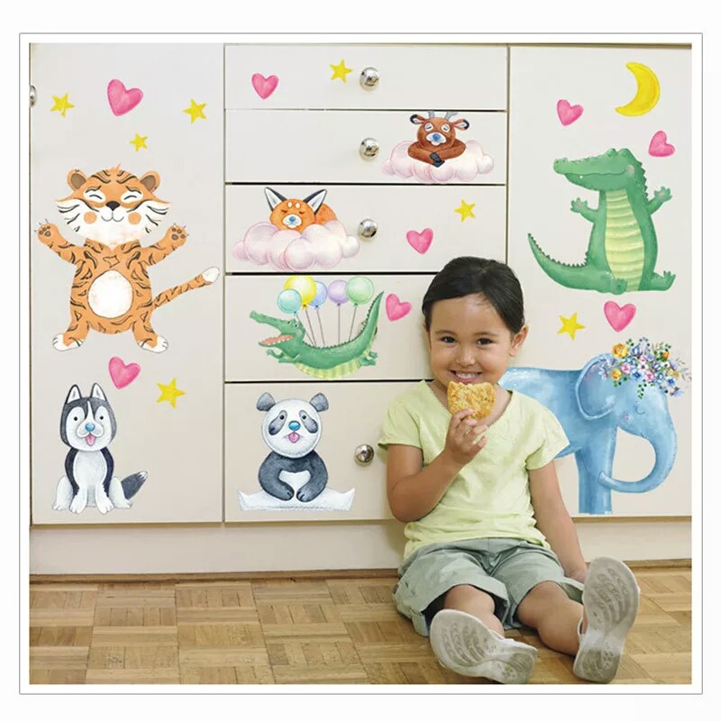 RELIZA WALL STICKER / STIKER DINDING ANAK KIDS ANIMAL HEWAN SK7153