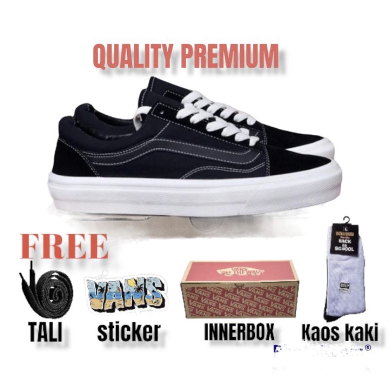 SEPATU V4NS OLD SKOOL BLACK OUT OG SEPATU SNEAKERS PRIA  SNEAKERS WANITA SEPATU SNEAKERS IMPORT