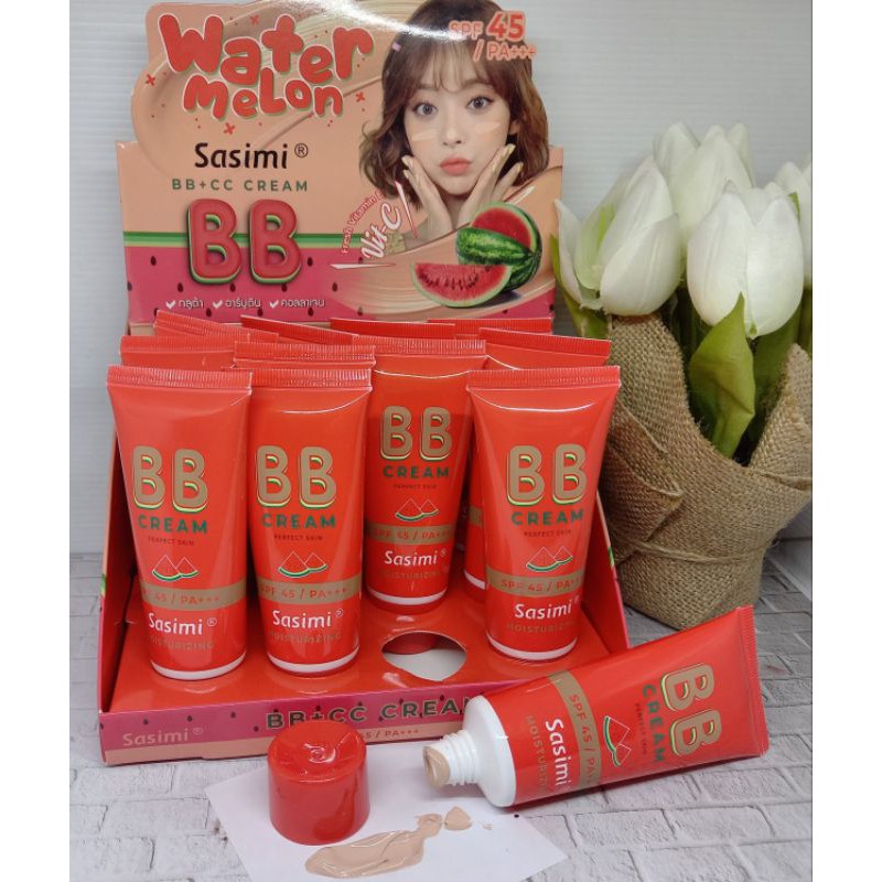 BB +CC CREAM SASIMI WATER MELON PERPCS NO.1993